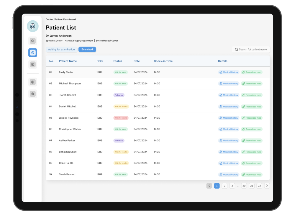 Dashboard Feature 1